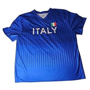 Gen2 World Soccer Cup Italy Federation‎ Mens Shirt Jersey XXL Tee shirt Italian